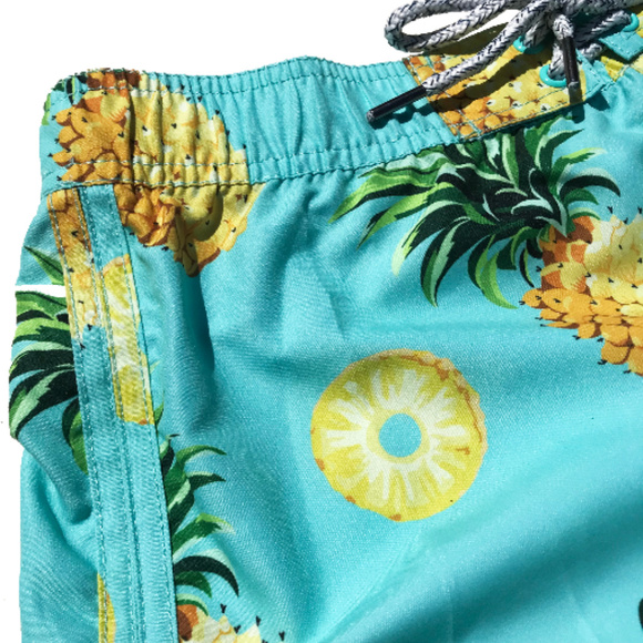 womens pineapple swim shorts - Picture 3 of 5